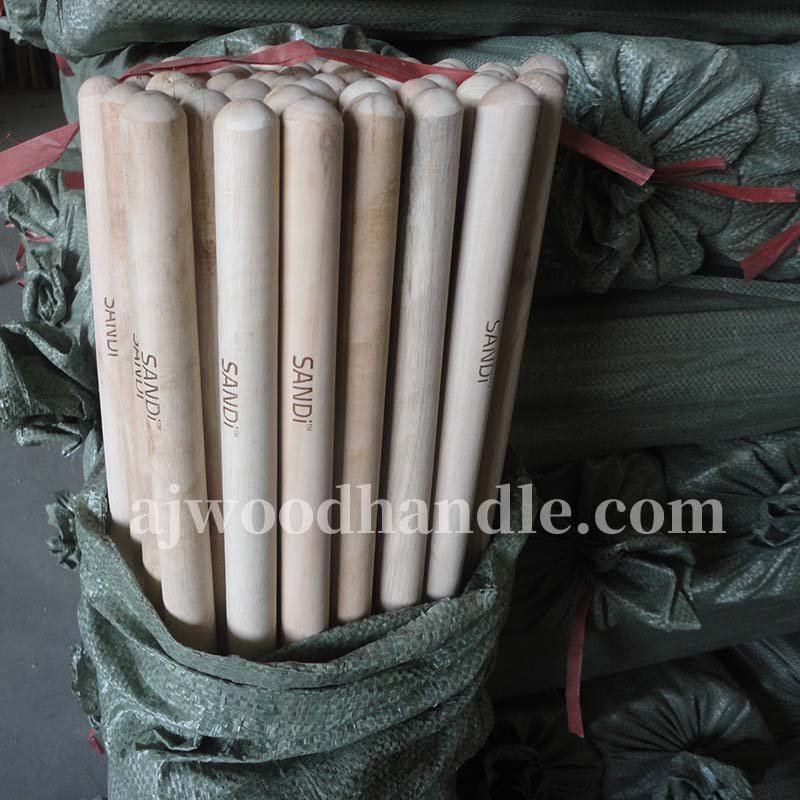 Customized wood handle with logo