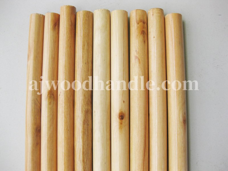 Smooth finish wooden handle for broom and mop