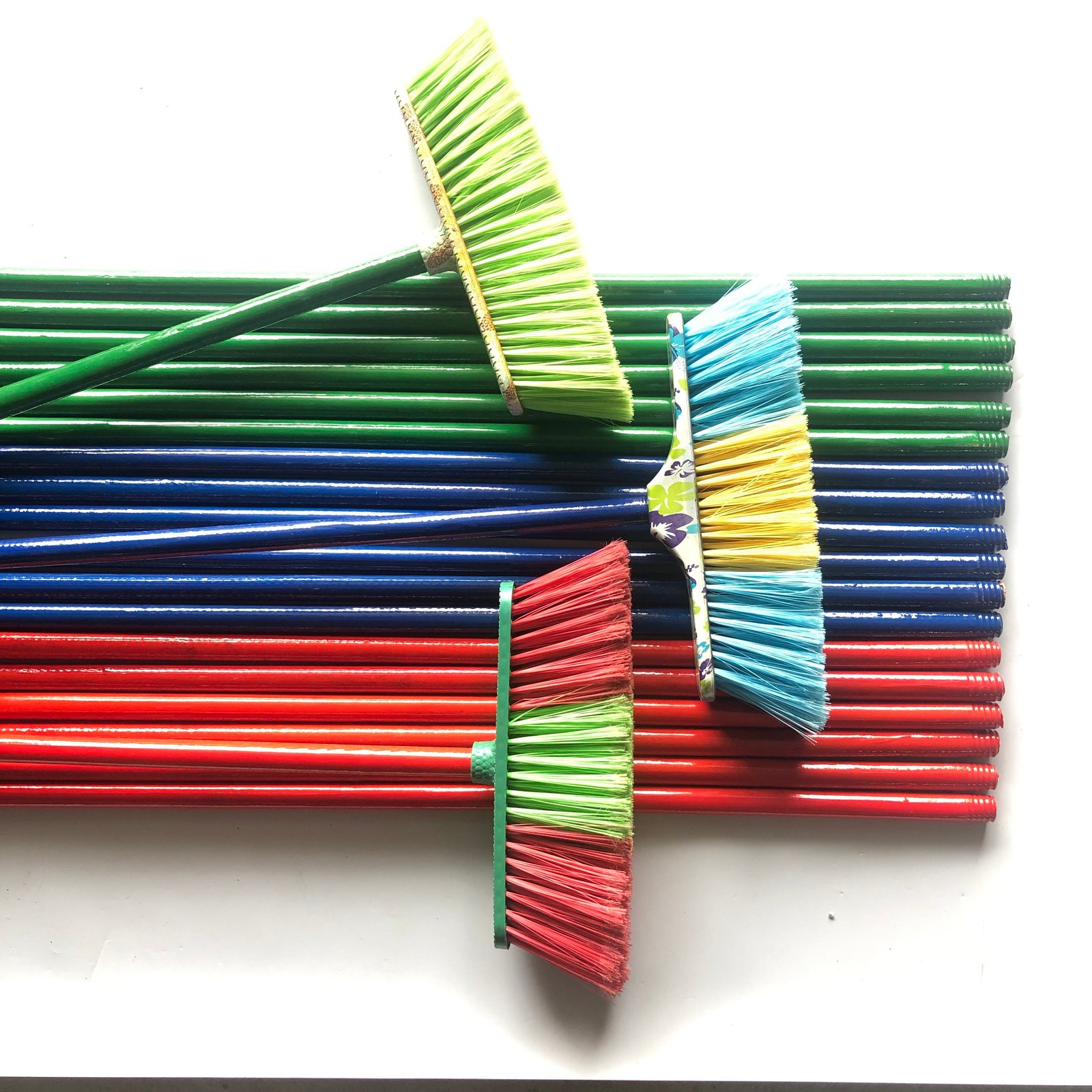 A&J Wooden Mop Handle with PVC Cover – Broom Stick for Cleaning Supplies, Household Cleaning Tools – Fast Delivery