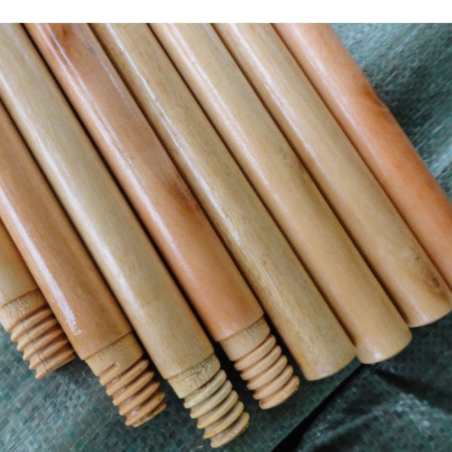 Wood Broom Handles Varnished | Machine Finished Broom Sticks for Brooms | Bulk Cheap Broom Handles Under $1 Each