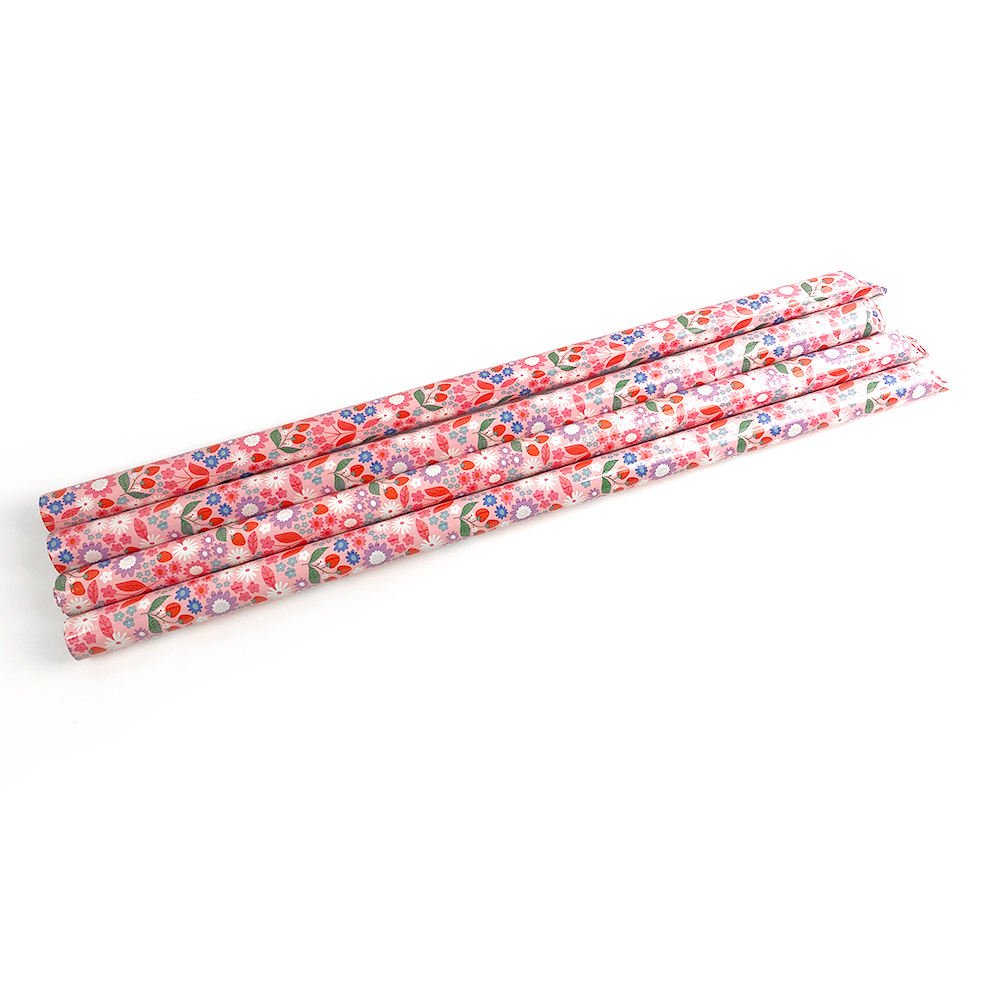 Wholesale Custom Floral Design PVC Coated Wooden Broom Handle with Italian Thread – Durable Mop Stick for Cleaning Tools