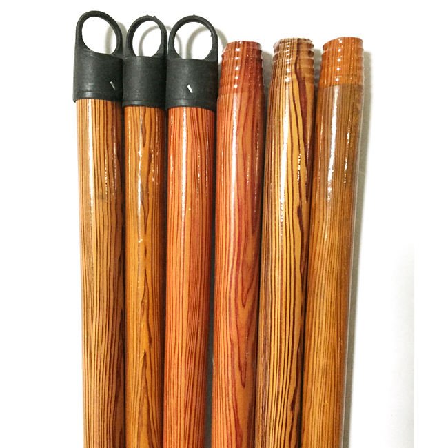 Factory Wholesale 1.2m-2.4m PVC Broom Stick with Wooden Handle – Heavy Duty Plastic Broom Pole for Household Cleaning Tools