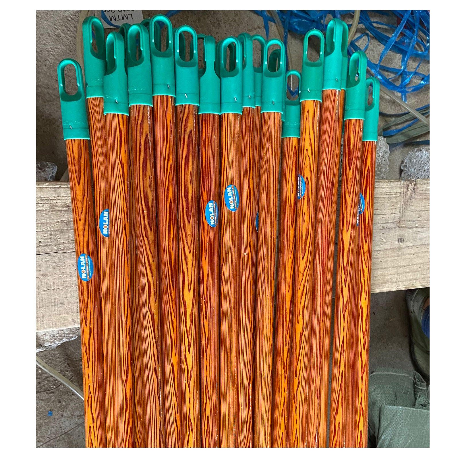 PVC Coated Wooden Broom Stick Making Machine | Automatic PVC Mop Stick Production Line | Wood Handle Coating Equipment for Floor Cleaning Tools Manufacturing