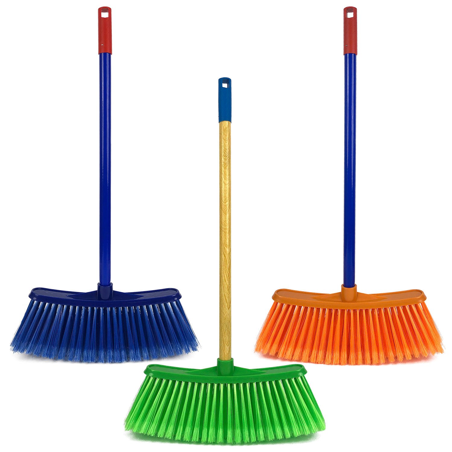 Wholesale Heavy Duty Plastic Broom Head – Stiff Bristle Floor Sweeping Brush for Home & Commercial Cleaning (Bulk Pack)