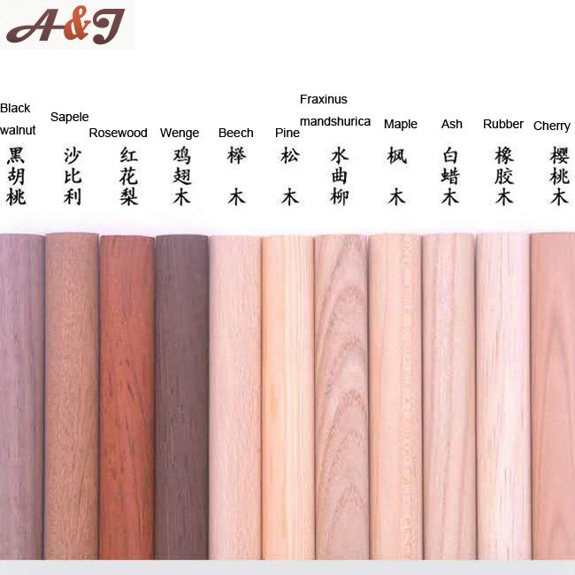Various types of wood material